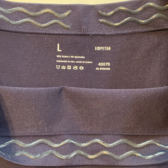 Empetua Shapewear High Rise Navy Leggings Size L - Picture 5 of 6